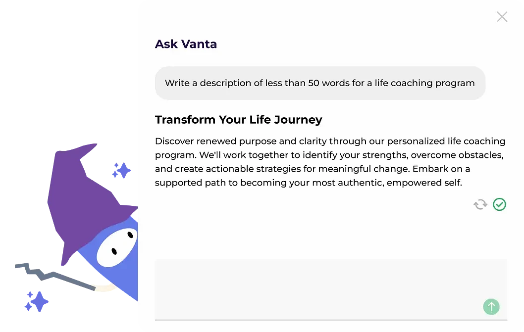 Meet Vanta, Your AI Partner
