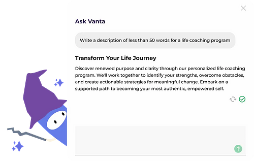 Meet Vanta, Your AI Partner