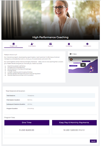 nutrition coaching - sales page