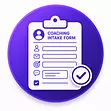 Coaching intake form software for collecting client information, goals, and onboarding details