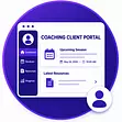 Client portal for coaches with secure access to coaching programs, resources, appointments, and progress tracking