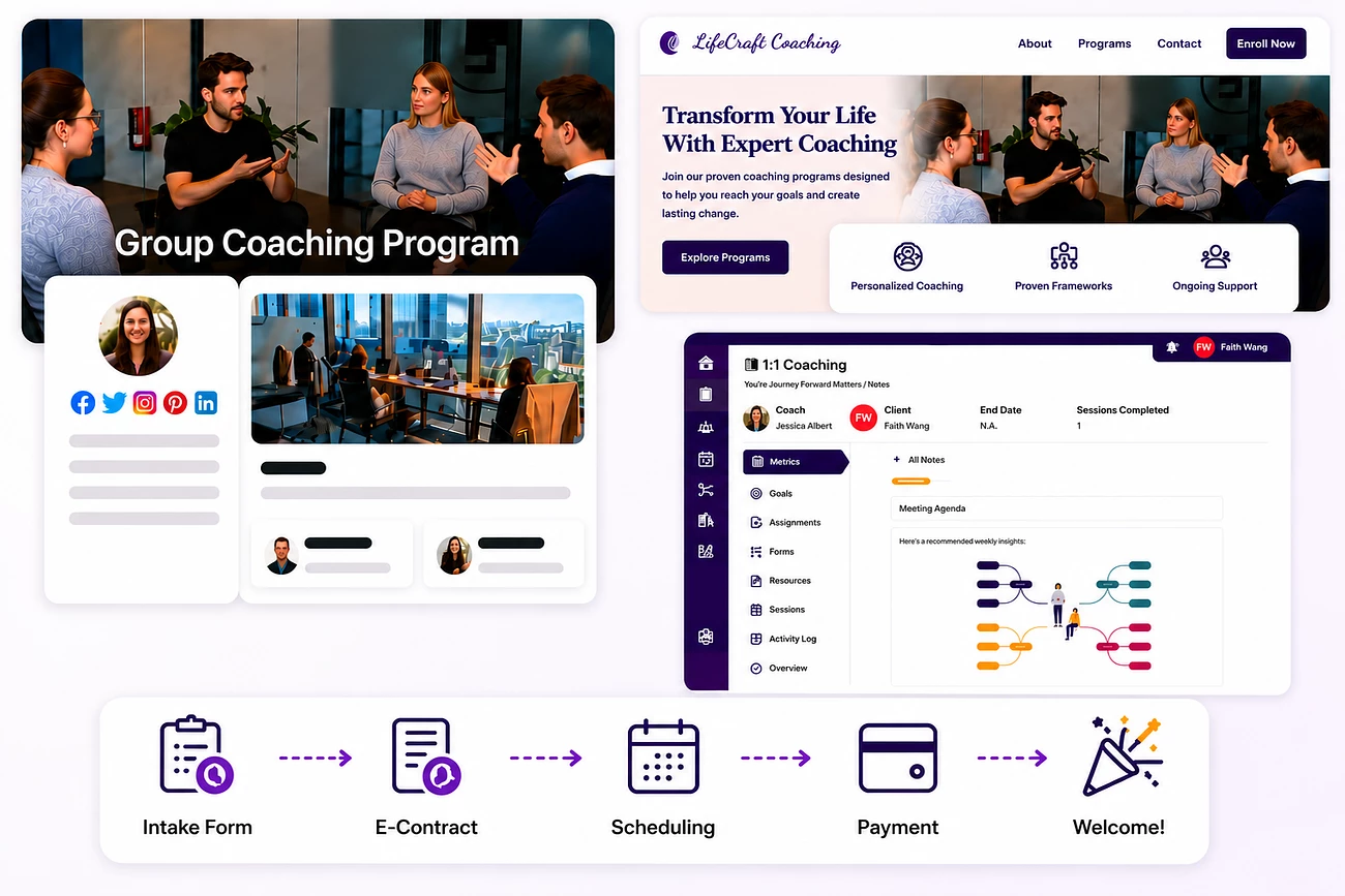 CoachVantage coaching program management platform